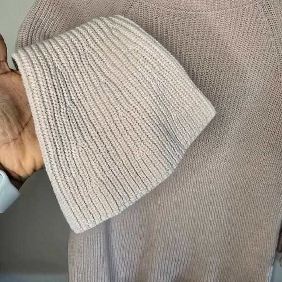 Chico’s Sweater Women’s Size Small Pink Knit Scalloped Neck Bell Sleeve Top - Picture 9 of 13